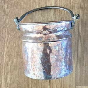 Hammered Copper Bucket